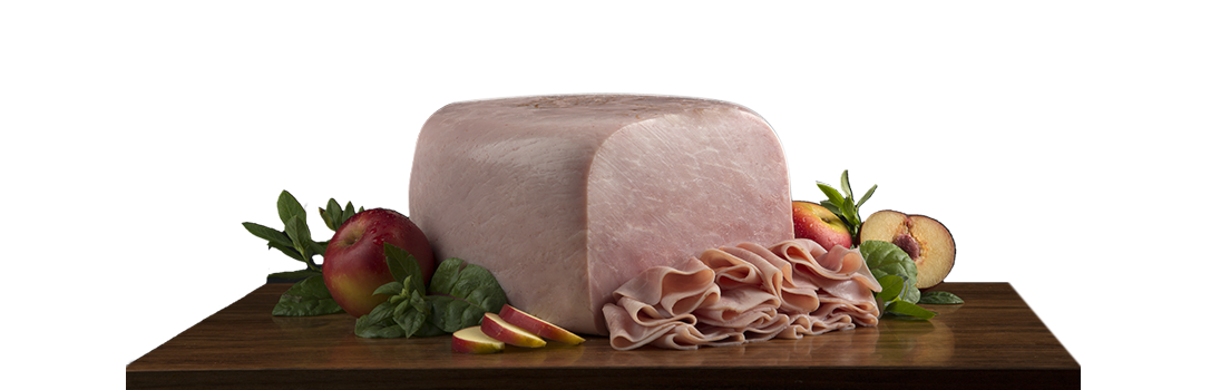 Vista de rebanado Branded Deluxe Ham