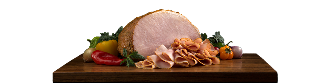View of Sliced Bold Peppenero® Garlic Ham