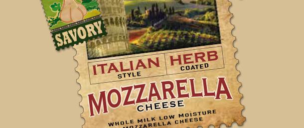 Bold Italian Style Herb Coated Whole Milk Low Moisture Mozzarella ...