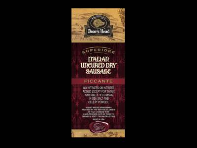 Superiore Italian Dry Sausage Piccante  Product Label
