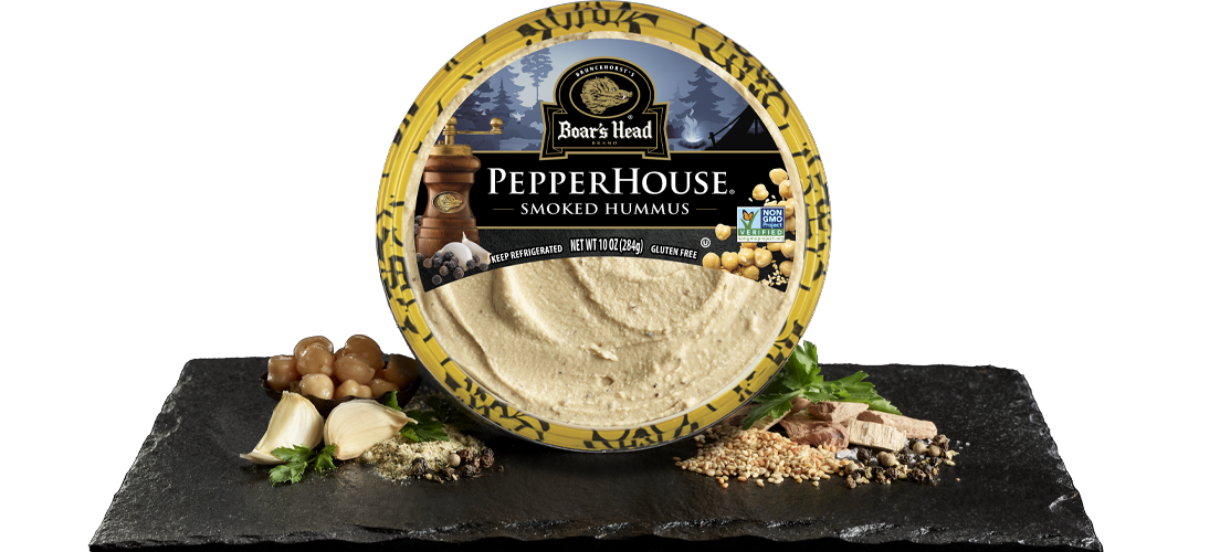 Vista del empaque de PepperHouse™ Smoked Hummus