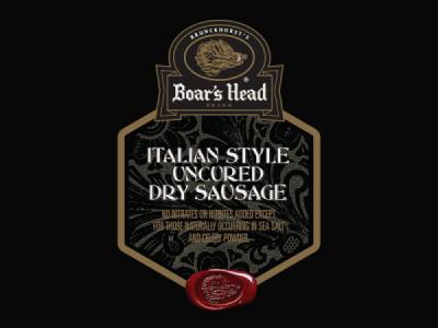 Italian Style Uncured Dry Sausage Product Label