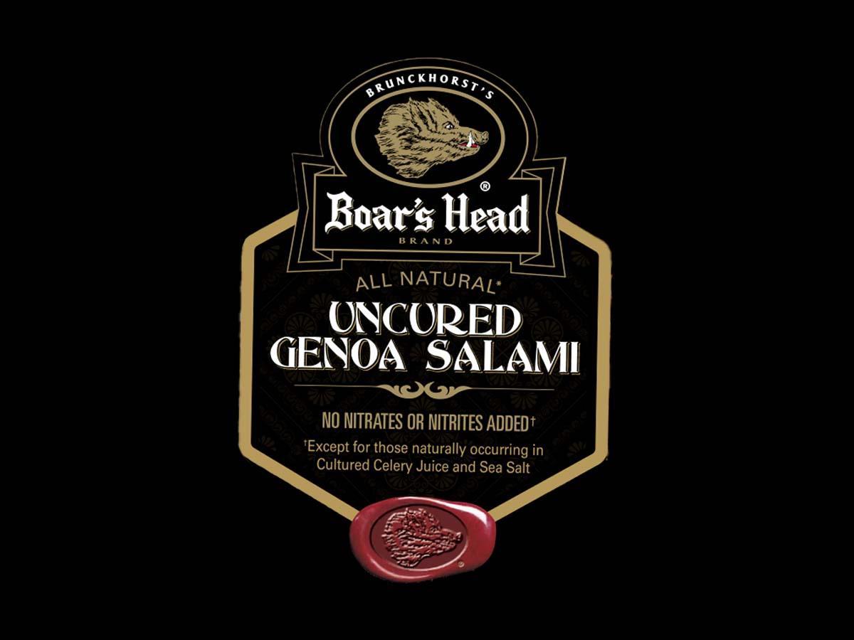 All Natural* Uncured Genoa Salami Pouch Boar's Head