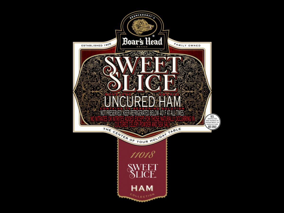 Sweet Slice® Boneless Smoked Uncured Ham Boar's Head