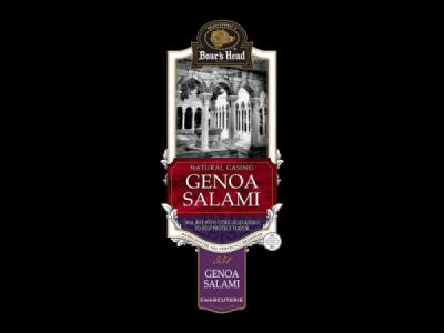 Genoa Salami Natural Casing Product Label