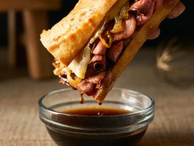 London Broil French Dip Sandwich With Au Jus Recipe | Boar's Head